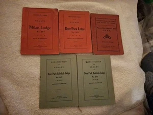 Odd Fellows Rebekah Certificates By Laws Rules Annual Session Letter 1920-1930 ! - Bild 1 von 14