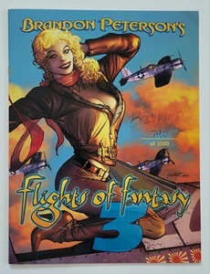 Cuaderno de bocetos firmado S/N Brandon Peterson’s Flights Of Fantasy 3 #790/1000 (2007) - Imagen 1 de 15