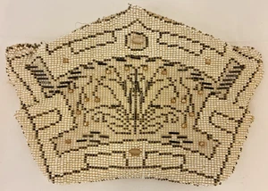 Vintage Beaded Zippered Clutch Purse with Hand Strap Made In Czechoslovakia - Picture 1 of 16