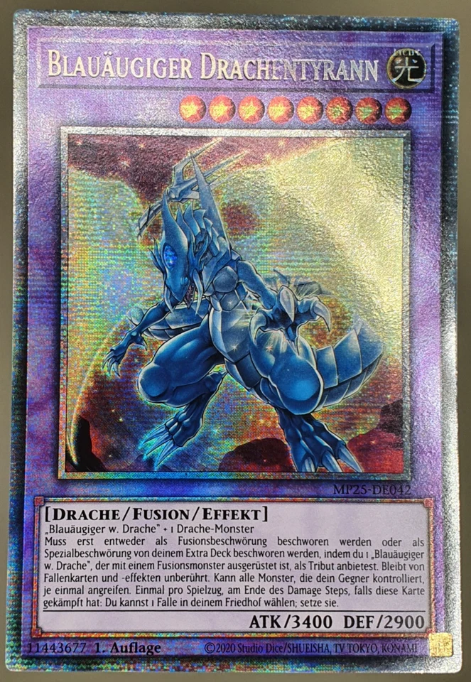 Blauäugiger Drachentyrann Starlight Rare Neu! Yugioh Deutsch MP25-042 - Bild 1 von 1