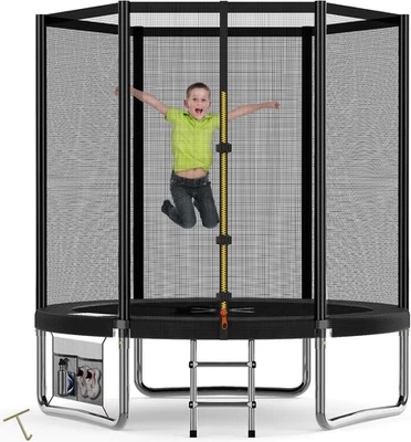 Trampolino Elastico per Adulti E Bambini, Tappeto Elastico Da Giardino Ø 183/228 - Immagine 1 di 4