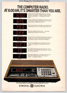 General Electric Great Awakening Digital Clock Radio Vintage 1979 Advertisement - Picture 1 of 5