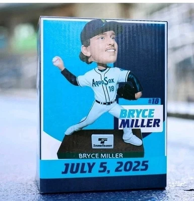 Bryce Miller 2025 Everett Aquasox Seattle Mariners Pitcher SGA Bobblehead - Image 1 of 2