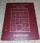 Dunn County History Wisconsin Dunn Historial Society Leather Bound w/ Map