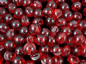 Beads Plastic 12mm Roundish 25g Dark Red DIY Jewellery Spacers - Picture 1 of 2