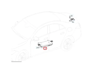 Parktronic, Bluetooth Module X118 W205 W243 W247 Original Mercedes A0009002640 - Picture 1 of 7