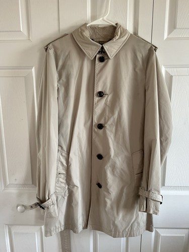 Giacca con cintura Burberry Brit da uomo trench talpa beige marrone chiaro nylon invia offerte!!