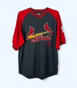 St Louis Cardinals Jersey Mens LARGE Gray Red Stitches Baseball Sportswear MLB - Picture 1 of 9