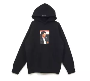 Sz XL - Rare 2017 Black Supreme Michael Jackson Hoodie - Picture 1 of 5