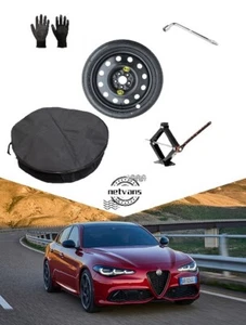 Ruotino di Scorta 18" per ALFA ROMEO GIULIA con Cric, Chiave, Guanti e Sacca - Bild 1 von 11