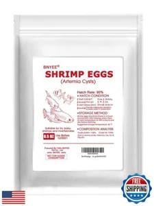 Brine Shrimp Eggs - Artemia Cysts, 90% Hatch Rate for Tropical Fish, Goldfish - Picture 1 of 4