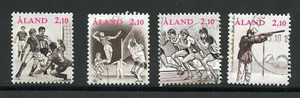 Aland Postally Used #58a-d Souv Sheet Singles Seldom Seen 1991 AL132 - Picture 1 of 1