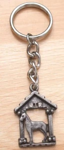 WESTERN ANIMAL 1 HORSE in STABLE PEWTER KEY-CHAIN All  New. - Picture 1 of 1