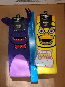 2016 Bio World Five Nights at Freddy's Knee High Socks YOU CHOOSE BioWorld - Picture 1 of 5