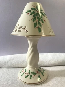 Lenox Holiday votive candle Lamp 10" Swirl Base MAX2325 - Picture 1 of 8