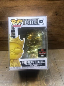 Funko Pop! Notorious B.I.G. with Crown #82 Gold Toy Tokyo Exclusive - Picture 1 of 12