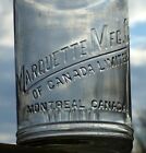 Rare Canadian Marquette 1 Imperial Quart Motor Oil Glass Bottle Free Shipping!