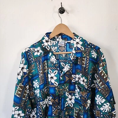 Mens Aloha Hawaiian Shirt Jammin By Basix XXL - Изображение 1 из 4