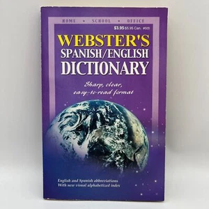Websters Spanish-English Dictionary Paperback Book Home School Office Kappa 2003 - Picture 1 of 3