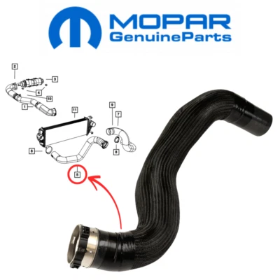 TUBO INTERCOOLER ORIGINAL OEM MOPAR PARA JEEP GRAND CHEROKEE 14-19 3.0D 52014833AC Foto 1 de 3