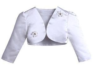 Coprispalle Bolerino Bambina per Cerimonia - Girl Party Bolero Jacket BB018 SD - Picture 1 of 5