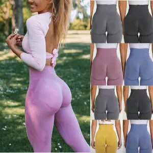 Pantaloni Yoga Donna Vita Alta Leggings Anticellulite Allenamento Compressione Push-Up - Foto 1 di 46