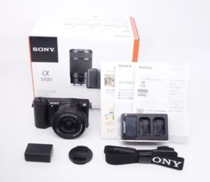 Sony Alpha A5100 Digital Camera Black w/ 16-50mm Lens From Japan Used - Picture 1 of 6