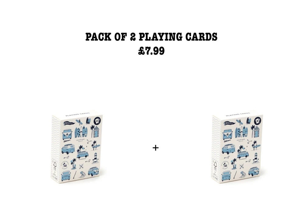 Standard Playing Card Deck Explore More Volkswagen VW T1 Camper Van Official