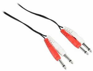 Rockville RCDSS10B Cavo 10' Doppio Mono 1/4" TS allo stesso 100% Rame - Foto 1 di 2