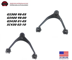 2 Control Arms Upper w/ Ball Joints for Lexus GS400 SC430 GS300 US Shipping - Picture 1 of 1