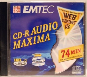 3 X EMTEC CD-R Maxima 74 min Blank CD-R Audio 74 Digital Neuf New Neu Nuovo - Bild 1 von 1