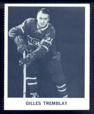 1965-66 COKE Coca-Cola NHL Players Gilles Tremblay NM MONTREAL CANADIENS Card - Image 1 of 2