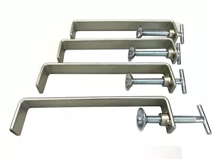 178mm Brick Layers profile Set of 4 Solid Forged Steel Clamps Building Wall - Picture 1 of 4