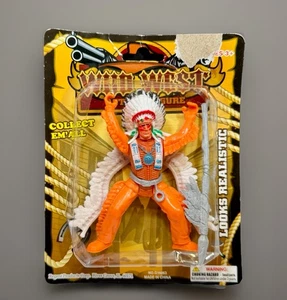 Sammlerstück Wild West Action Figuren Set - Indianer Krieger Häuptling Figur - Bild 1 von 3