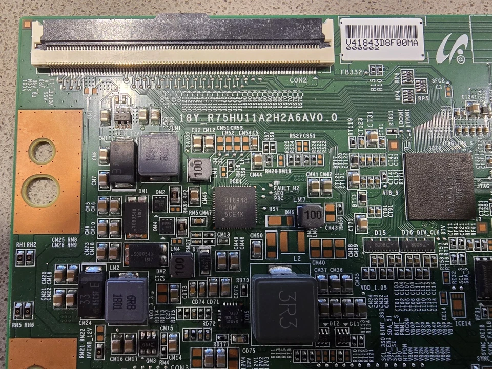 TCL TV T-con board suits 75C4US - Image 1 of 3