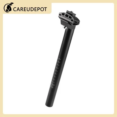 25.4x300mm Bike Seat Post Aluminum Alloy Bicycle Bike Seat Tube Mount Black New - Image 1 of 4