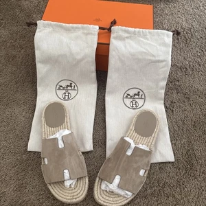 Original Hermés Antigua Espadrilles Sandals, Size 42/ US 9, Never Worn! - Picture 1 of 6