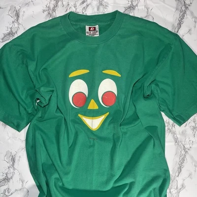 Camiseta De Colección Y2K GUMBY Prema Toy Co Para Hombre Talla L Programa de TV Promo 2001 De Colección Foto 1 de 4