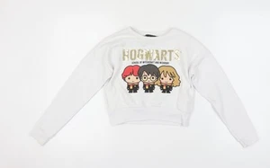 Harry Potter Girls White Pullover Sweatshirt 9-10 Yrs - Picture 1 of 12