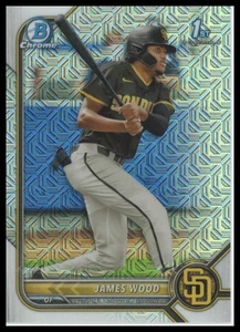 2022 Bowman 1st Mojo Refractor James Wood #BCP-108 (RC) Nationals/Padres - Picture 1 of 2