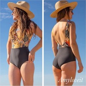 Free People X Seea Lido One Piece In Tigerlily Size Small New - Picture 1 of 5