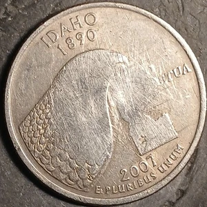 2007 P Idaho Quarter ( Environmental Damage Coin ) - Picture 1 of 2