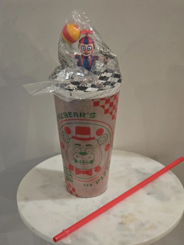 Five Nights At Freddy’s Plastic Cup SET OF 1 topper Ships Now New In hand gift - Image 1 of 4