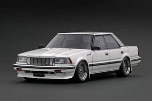 1986 Toyota Crown 2.8 Royal Saloon G (120) 1/18 White Ignition Model JDM IG3823 - Picture 1 of 4