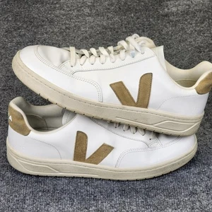 Veja V-12 scarpe sneakers basse pelle uomo 11,5 streetwear euro 45 bianco scamosciato - Foto 1 di 7