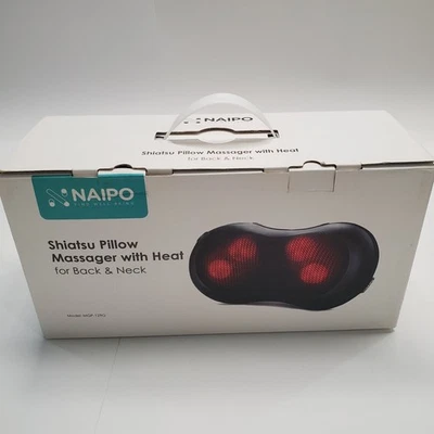 Masajeador de espalda - Almohada Naipo Shiatsu Masajeador de cuello y espalda Masajeador con calor Foto 1 de 4