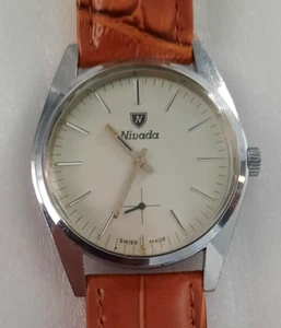 Nivada UT 6378 wristwatch Wermachtswerk movement 36 mm case - Picture 1 of 24