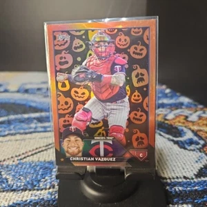 2023 Topps Update Series - Jack-O'-Lantern Foil #US83 Christian Vazquez - Bild 1 von 2