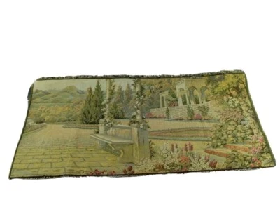 Lake Como 18th Century Italian Reproduction Tapestry 38" x 19" Made in Italy - Image 1 of 4