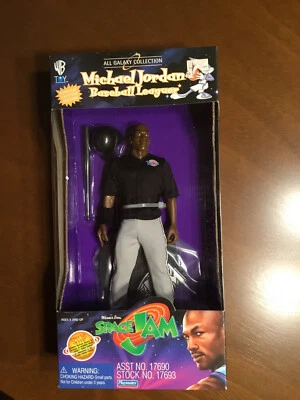 1996 Playmates Space Jam MICHAEL JORDAN Baseball League Action Figure New in Box - Image 1 of 3